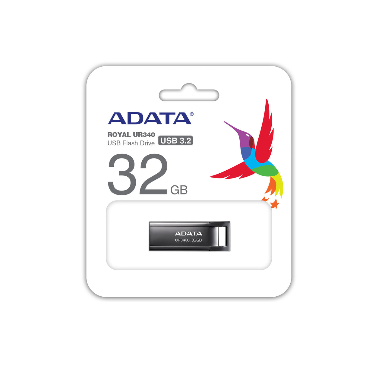 ADATA UR340 USB-nøgle 32 GB USB Type-A 3.2 Gen 1 (3.1 Gen 1) Sort