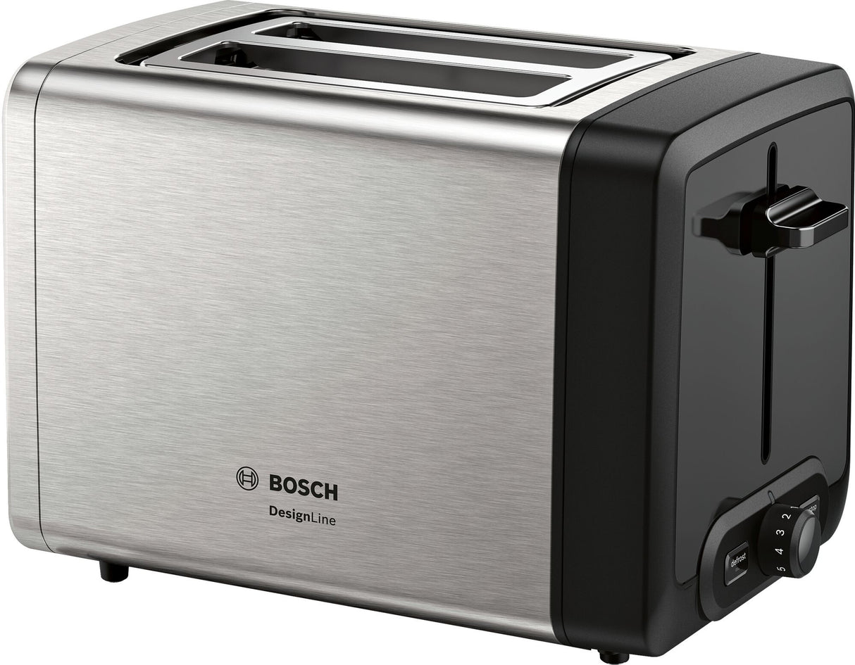 Bosch TAT4P420 brødrister 2 skive(r) 970 W Sort, Rustfrit stål