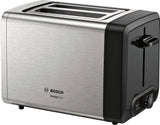 Bosch TAT4P420 brødrister 2 skive(r) 970 W Sort, Rustfrit stål