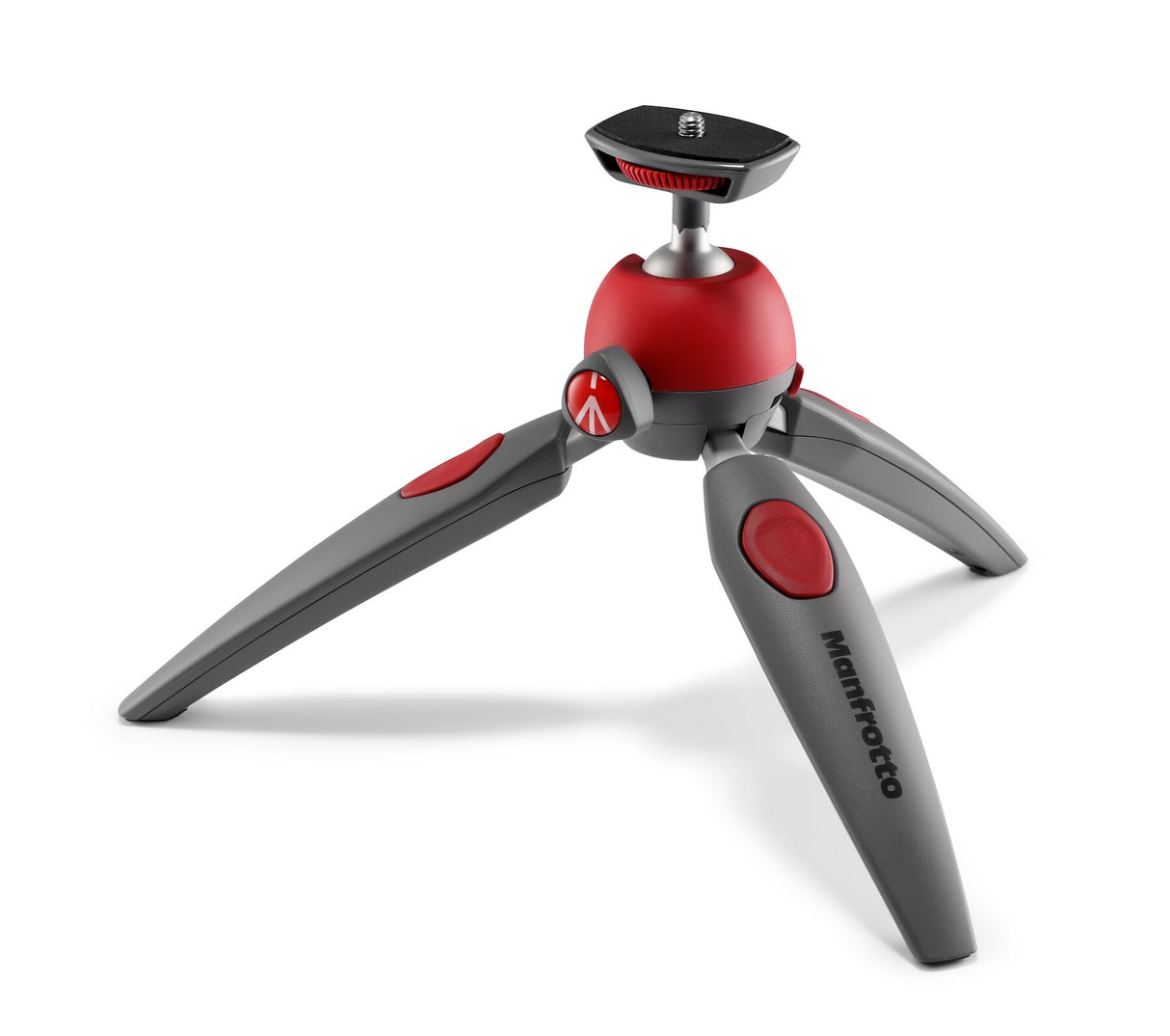 Manfrotto PIXI EVO kamerastativ Digital-/filmkameraer 3 ben Grå, Rød