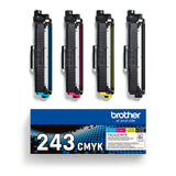 Brother TN-243CMYK tonerpatron 1 stk Original Sort, Blå, Magenta, Gul