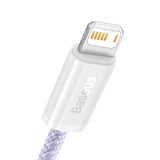 USB-kabel til Lightning Baseus Dynamic 2-serie, 2,4 A, 2 m (lila)
