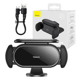 Solenergibiltelefonholder Baseus Steel Cannon Pro (sort)