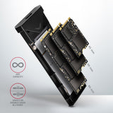 Axagon EEM2-UB2 drevkabinet SSD kabinet Sort M.2