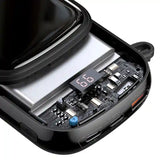 Powerbank Baseus Qpow PRO med Lightning-kabel, USB-C-port og USB 20000mAh, 20W (Sort)