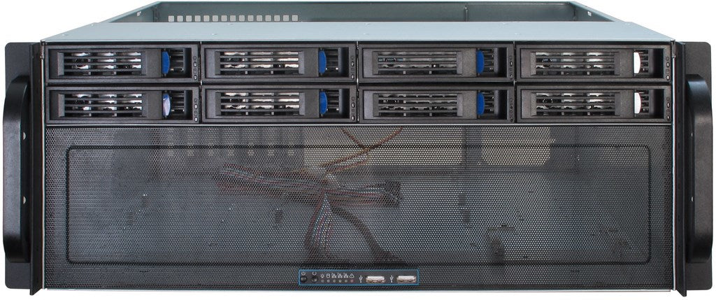 Inter-Tech IPC 4U-4408 Rackversion Forlænget ATX / SSI EEB Sort Grå
