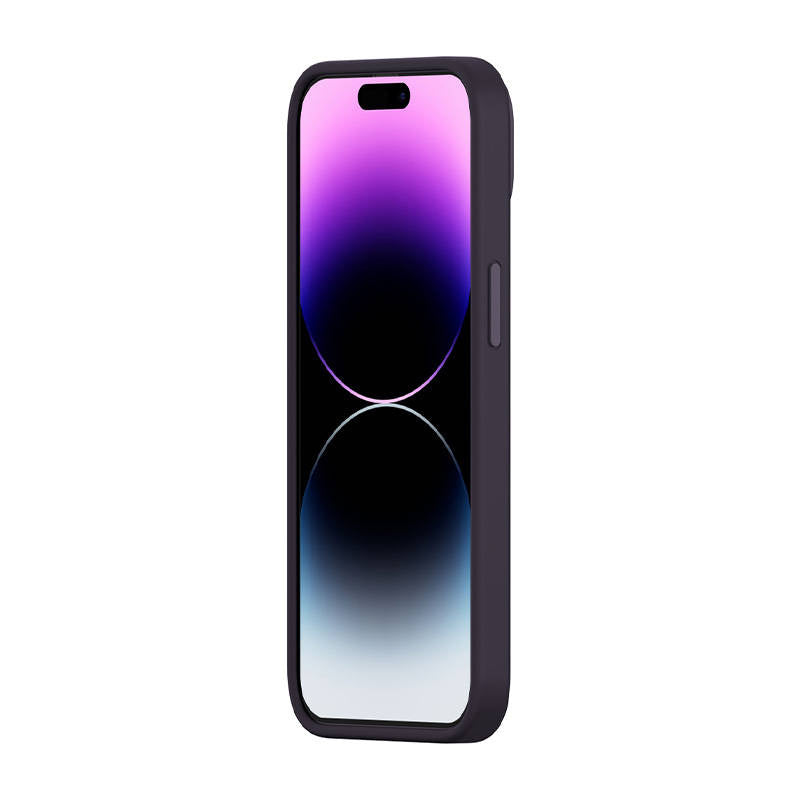 Baseus flydende silica gel case til iPhone 14 Pro (Elderberry) + hærdet glas + rengøring kit