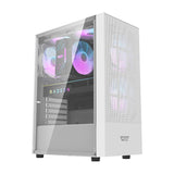 Darkflash A290 computer case (hvid) + 3 RGB fans