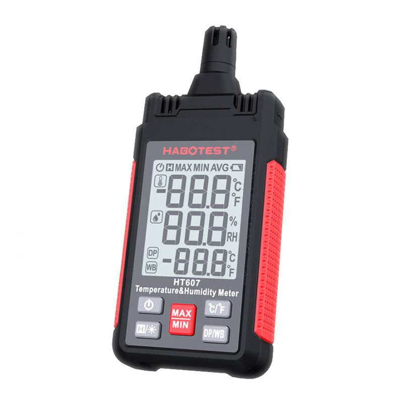 Temperatur- og fugtmåler Habotest HT607