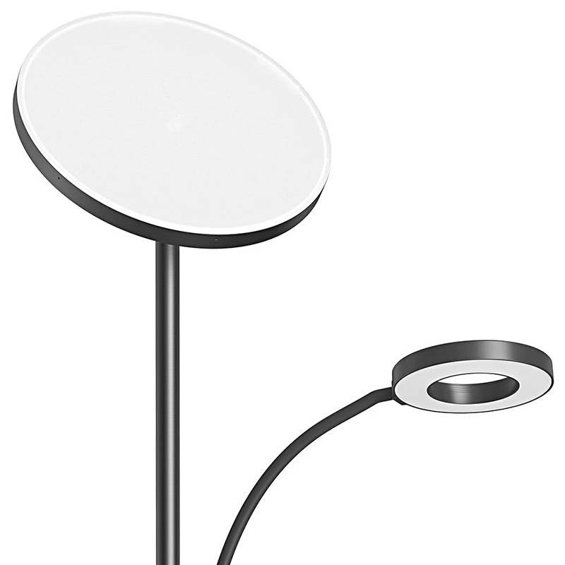 Dobbelt gulvlampe med fjernbetjening BlitzWill BWL-FL-0001, 36W (sort)