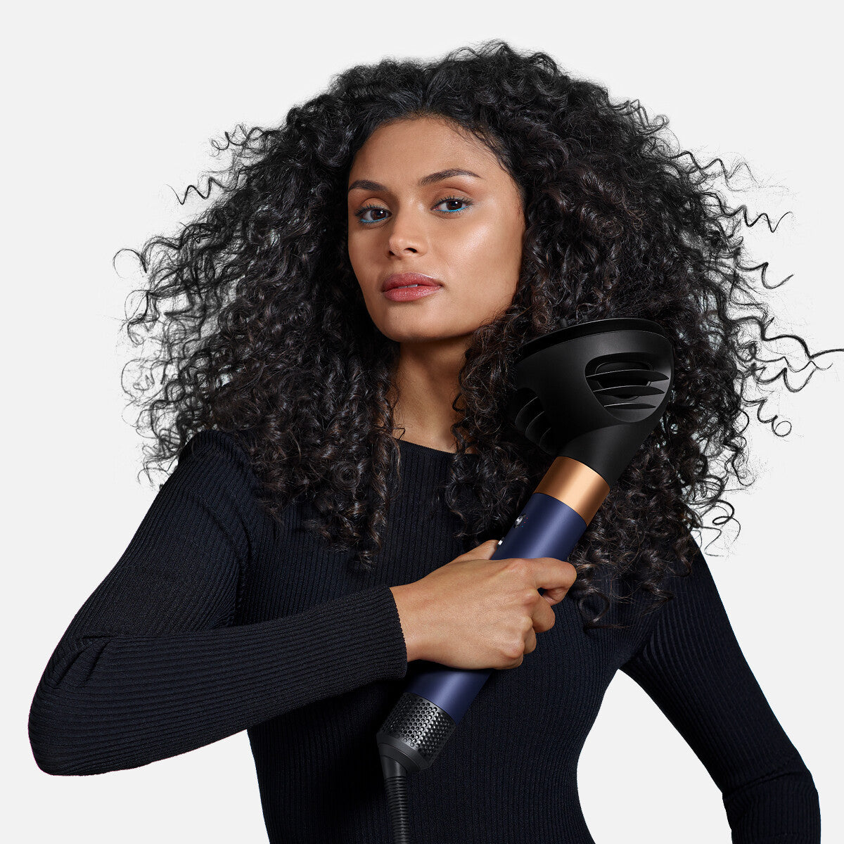 Dyson Airwrap I.D. Curly + Coily Multi-Style Complete Long Styler og Dryer HS08 Prussian Blue/Copper EU 107451-01