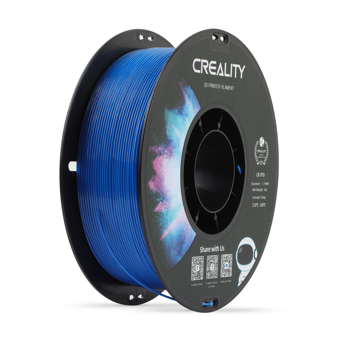 Creality 3301040039 3D print materiale Termoplastisk polyurethan (TPU) Blå 1 kg