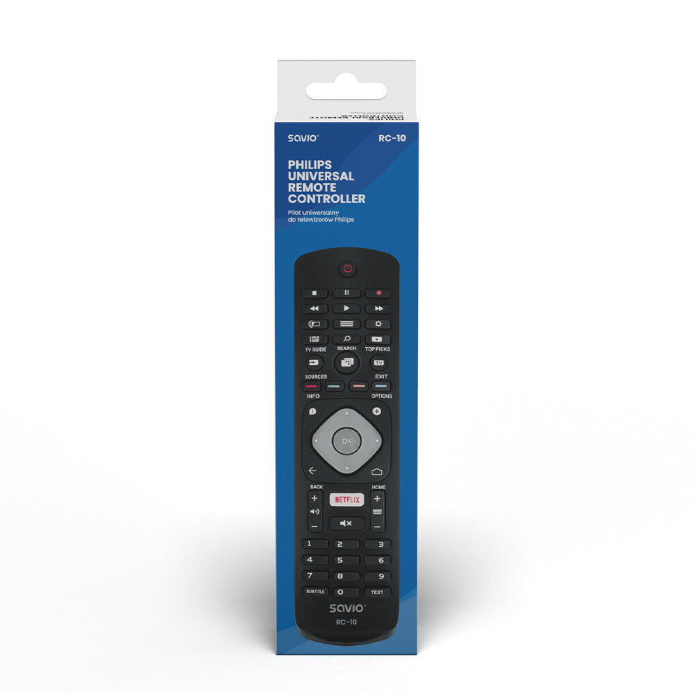 Savio RC-10 do TV Philips fjernbetjening IR trådløs Tryk på knapper