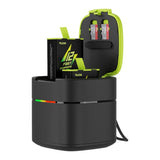 TELESIN Hurtig opladningskasse + 2 batteri til GoPro Hero 9/10/11/12 GP-FCK-B11