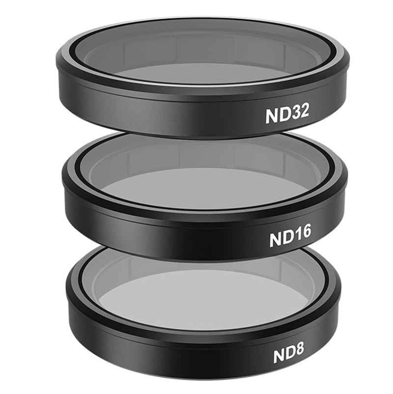 Sæt af 4 TELESIN CPL/ND8/ND16/ND32 filtre til DJI Osmo Action 3 / 4 / 5