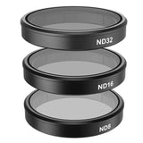 Sæt af 4 TELESIN CPL/ND8/ND16/ND32 filtre til DJI Osmo Action 3 / 4 / 5