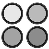 Sæt af 4 TELESIN CPL/ND8/ND16/ND32 filtre til DJI Osmo Action 3 / 4 / 5