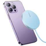 Magnetisk trådløs oplader Baseus Simple Mini 3 15W (blå)