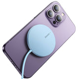 Magnetisk trådløs oplader Baseus Simple Mini 3 15W (blå)