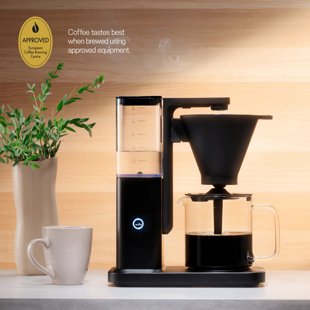 Wilfa CM10B-A125 Zense Alux kaffemaskine, sort