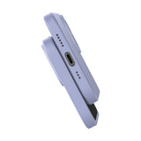 Baseus flydende silica gel case til iPhone 14 Plus (lavendel) + hærdet glas + rengøring kit