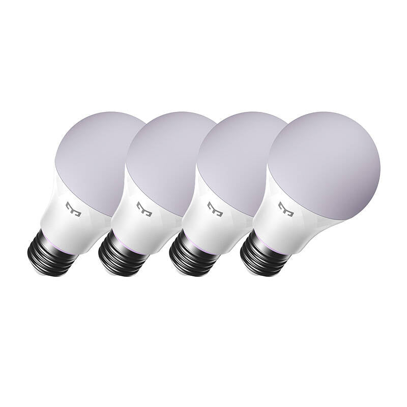 Yeelight E27 Smart Bulb W4 (farvet) - 4 stk.