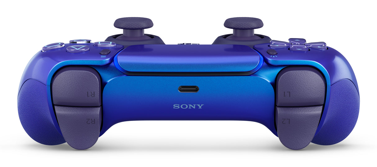 [AI generated title] Sony Ps5 Controller Dualsense V2 Chrome Indigo Haptisk Feedback Genopladelig