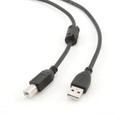 Gembird CCF-USB2-AMBM-15 USB-kabel USB 2.0 4,6 m USB A USB B Sort