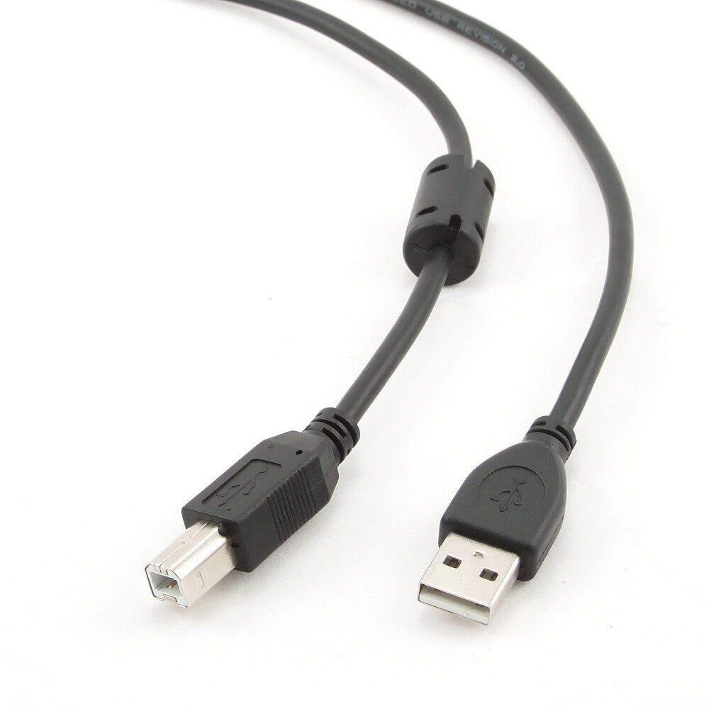 Cablexpert CCFB-USB2-AMBM-3M USB-kabel USB A USB B Sort
