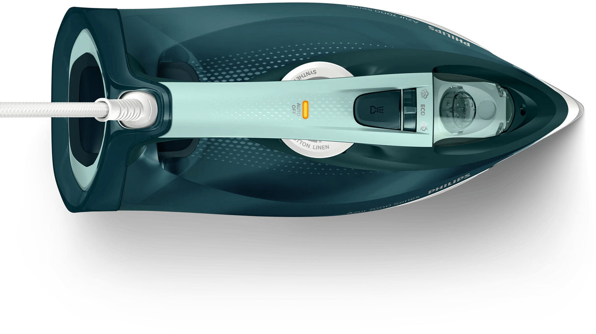 Philips 7000 series DST7031/70 strygejern Dampstrygejern SteamGlide Plus strygesål 2800 W Grøn, Mintfarve