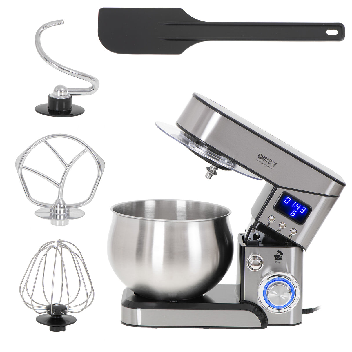 Camry Premium CR 4223 foodprocessor 2000 W 5 L Sølv