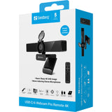 Sandberg 134-45 webcam 8 MP 3840 x 2160 pixel USB Sort