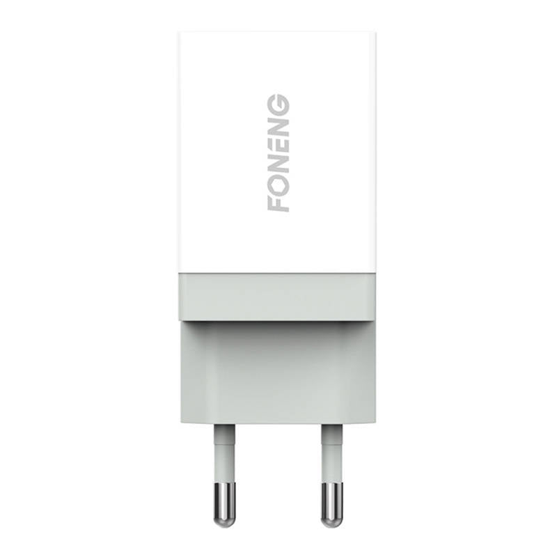 Hurtig oplader Foneng 1x USB K210 10,5 W + USB Type C-kabel 1 m