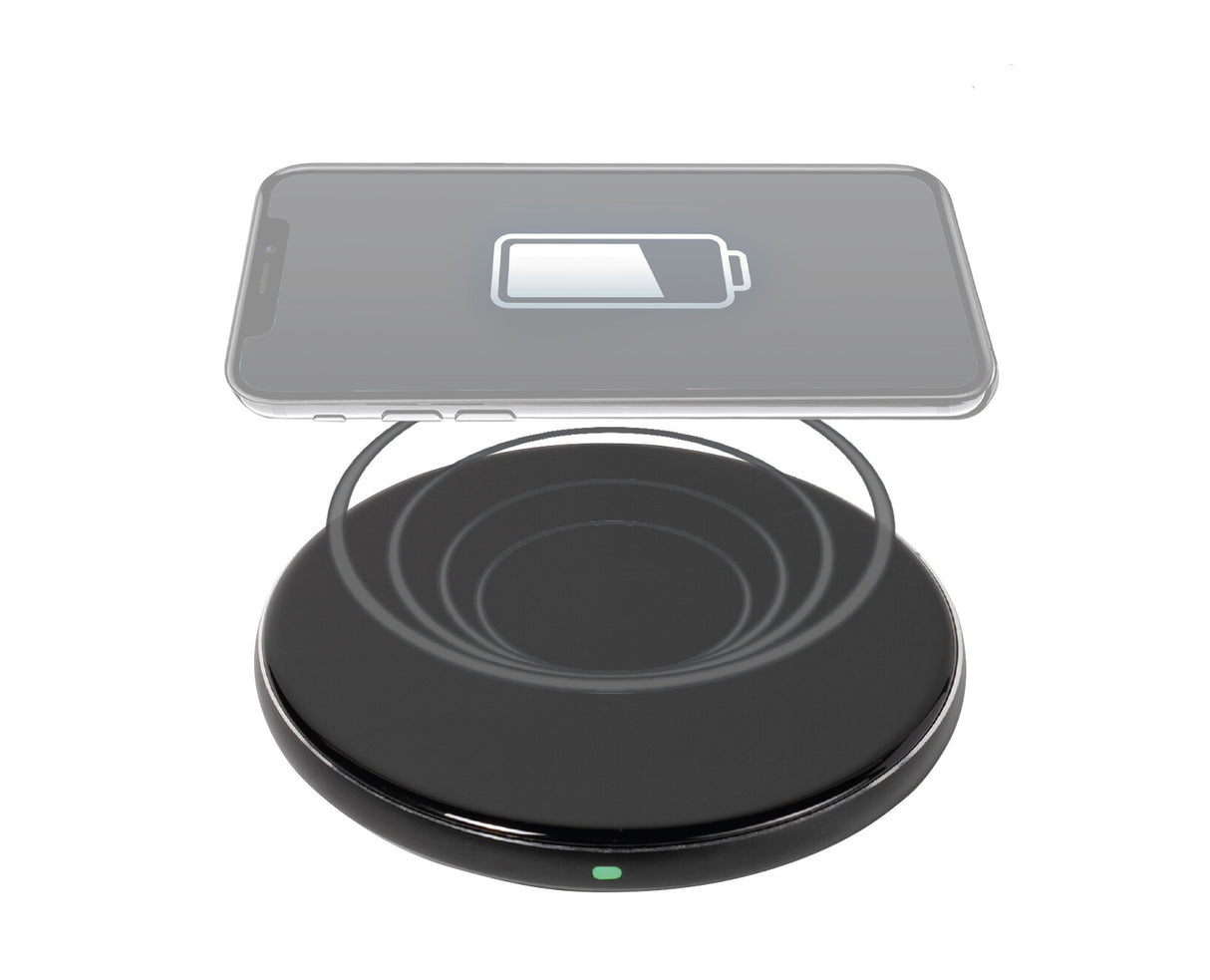 Vivanco QICHARPADVV15WBK Smartphone Sort USB Trådløs opladning Hurtig opladning Automatisk, Indendørs