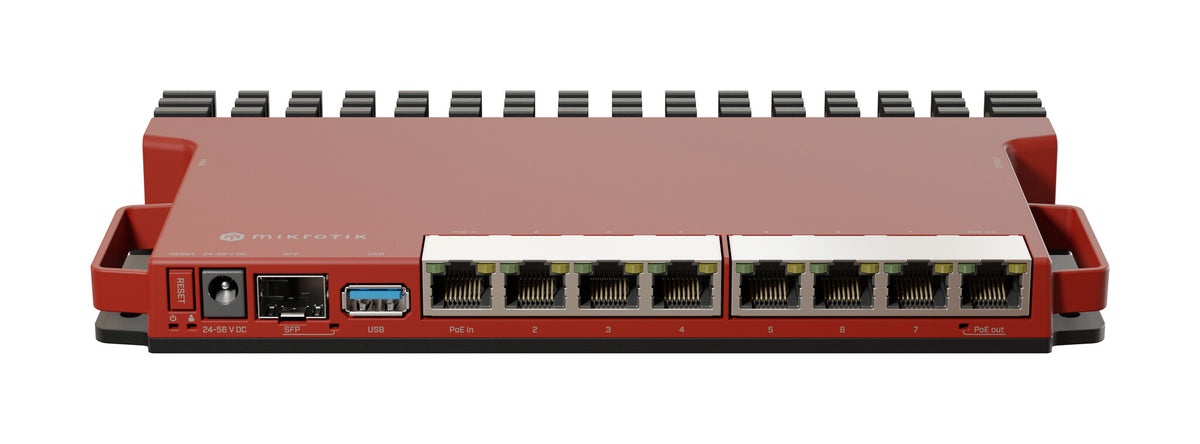 Mikrotik L009UiGS-RM kabelforbundet router 2.5 Gigabit Ethernet, Gigabit Ethernet Rød
