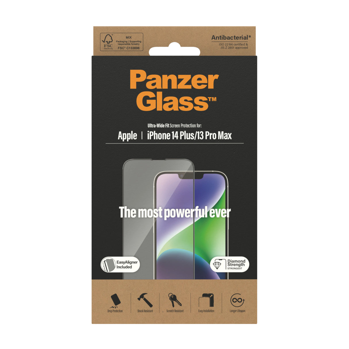 PanzerGlass Screen Protector Apple iPhone 14 Plus - Ultra-Wide Fit