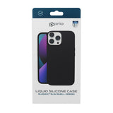 prio Liquid Silicone Cover til iPhone 15 (6.1in) sort