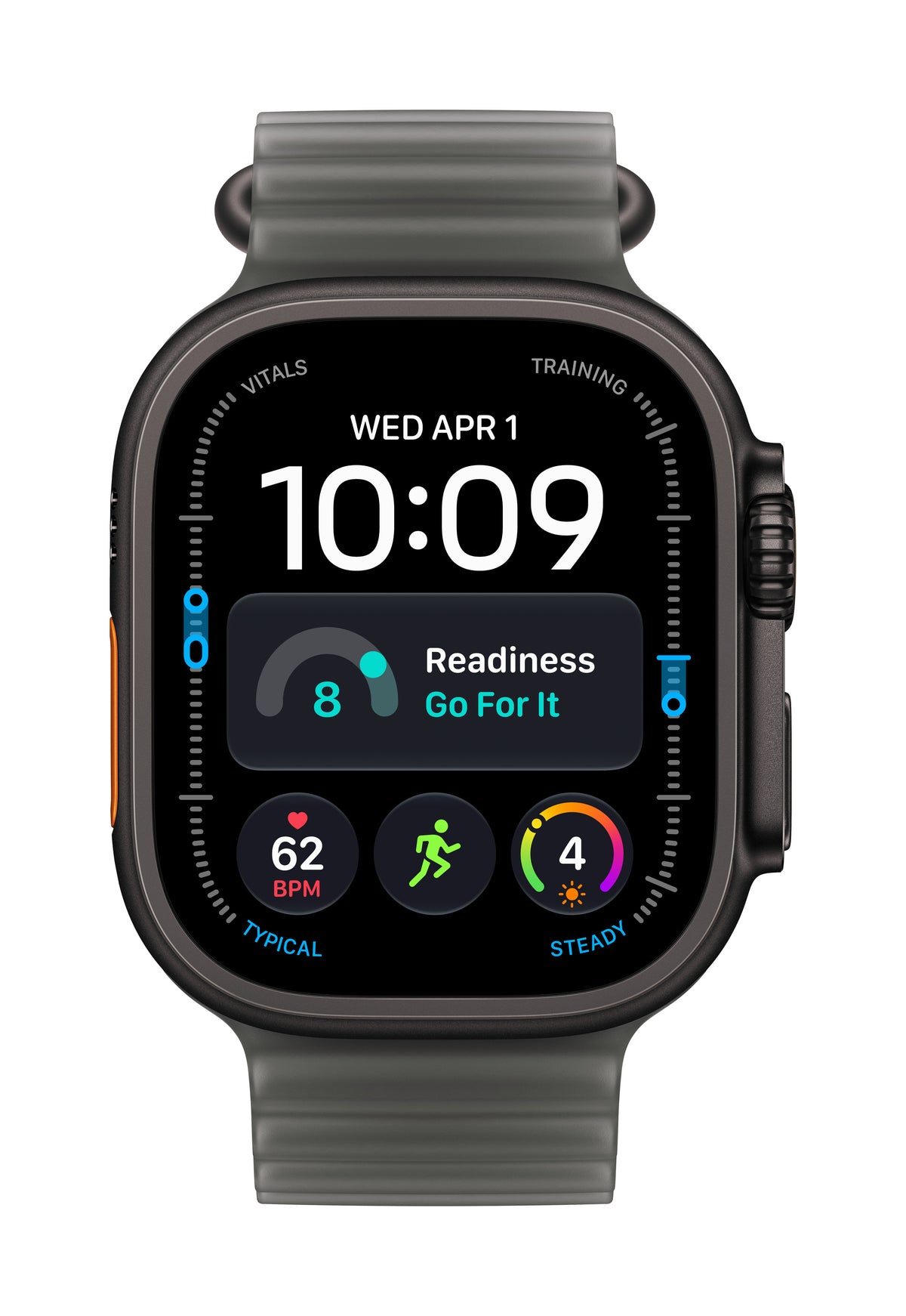 *Apple Watch Ultra 4 GPS + Cellular 49mm Black Titanium Case with Translucent Black Ocean Band