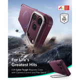 Esr Cyber Tough Støtte Magsafe Iphone 17 Pro Max / 18 Pro Max Dyb Burgundy