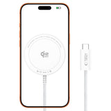 Tech Protect A54 Magnetisk Magsafe Trådløs Opladder 25 W Qi2.2 Hvid