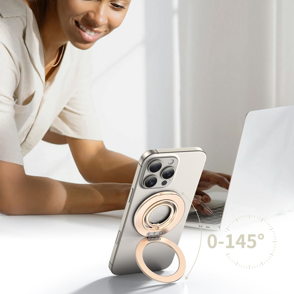 Tech Protect Mmr600 Magnetisk Magsafe Telefonring Satin Guld