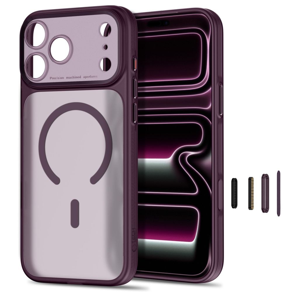 Tech Protect Magprime Magsafe Cc Iphone 17 Pro / 18 Pro Mat Burgundy