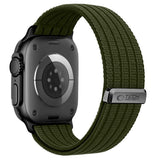 Tech Protect Nylon Sport Apple Watch 8 / 9 / 10 / 11 / 12 / Se / Ultra (44 / 45 / 46 / 49 Mm) Militærgrøn
