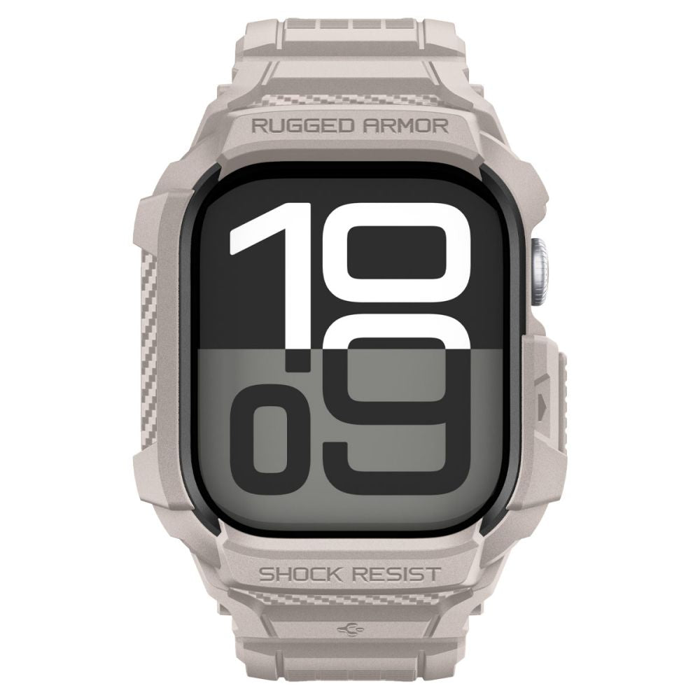 Spigen Rugged Armor ”Pro” V2 Apple Watch 10/11 (46 Mm) Dune Beige