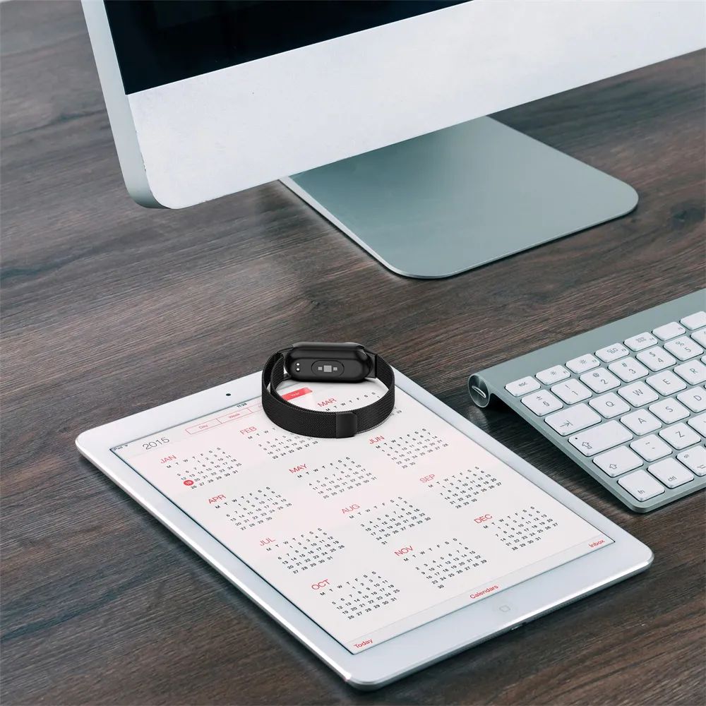 Tech Protect Milaneseband Xiaomi Smart Band 8 / 9 / 10 / Nfc Sølv