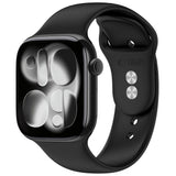 Tech Protect Silikone Apple Watch 8 / 9 / 10 / 11 / 12 / Se / Ultra (44 / 45 / 46 / 49 Mm) Sort