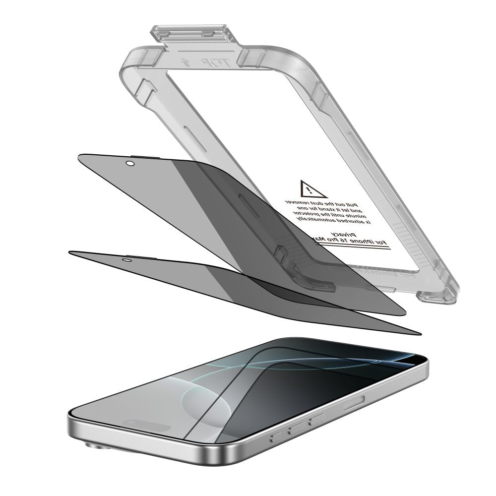 Privacyglas Tech Protect Quick Set Spy+ 2 Pack Iphone 16 Pro Privacy