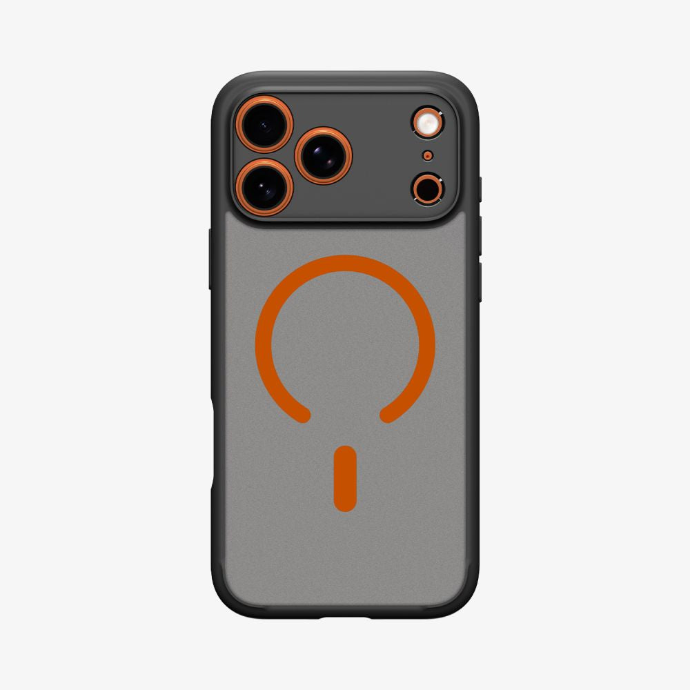 Spigen Ultra Hybrid Magsafe Iphone 17 Pro Frost Sort/Orange