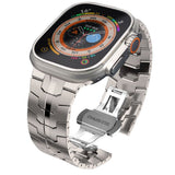 Tech Protect Rustfrit Linje Til Apple Watch 8 / 9 / 10 / 11 / Se / Ultra (44 / 45 / 46 / 49 Mm) Titanium