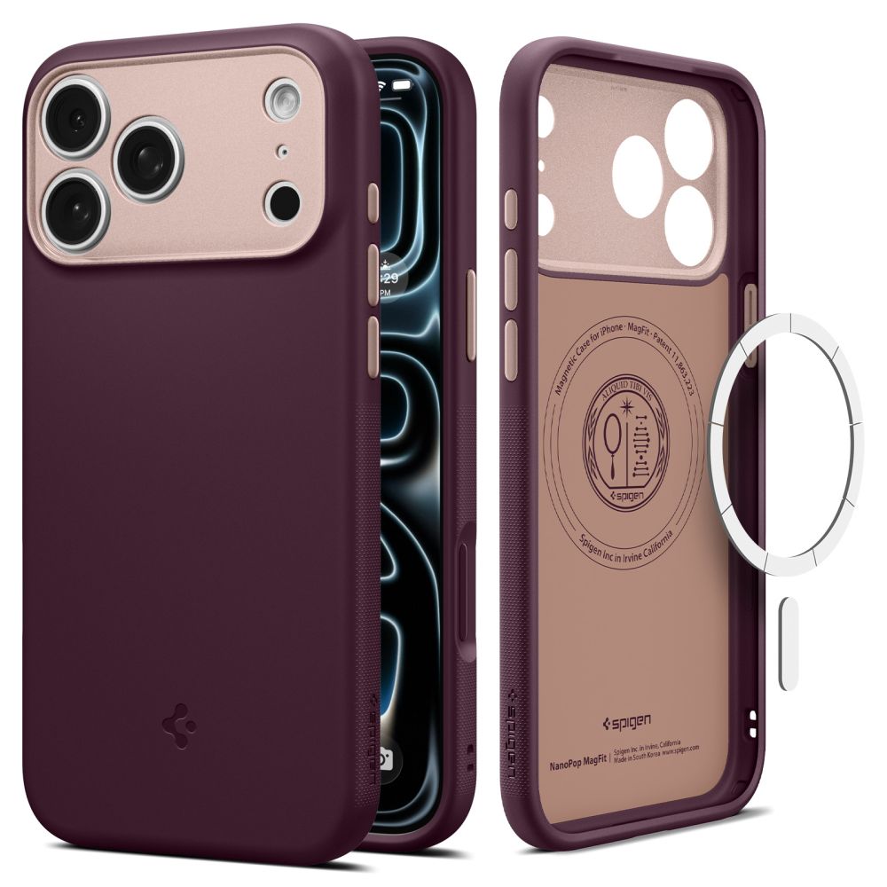 Spigen Nano Pop Magsafe Iphone 17 Pro / 18 Pro Burgundy Bean